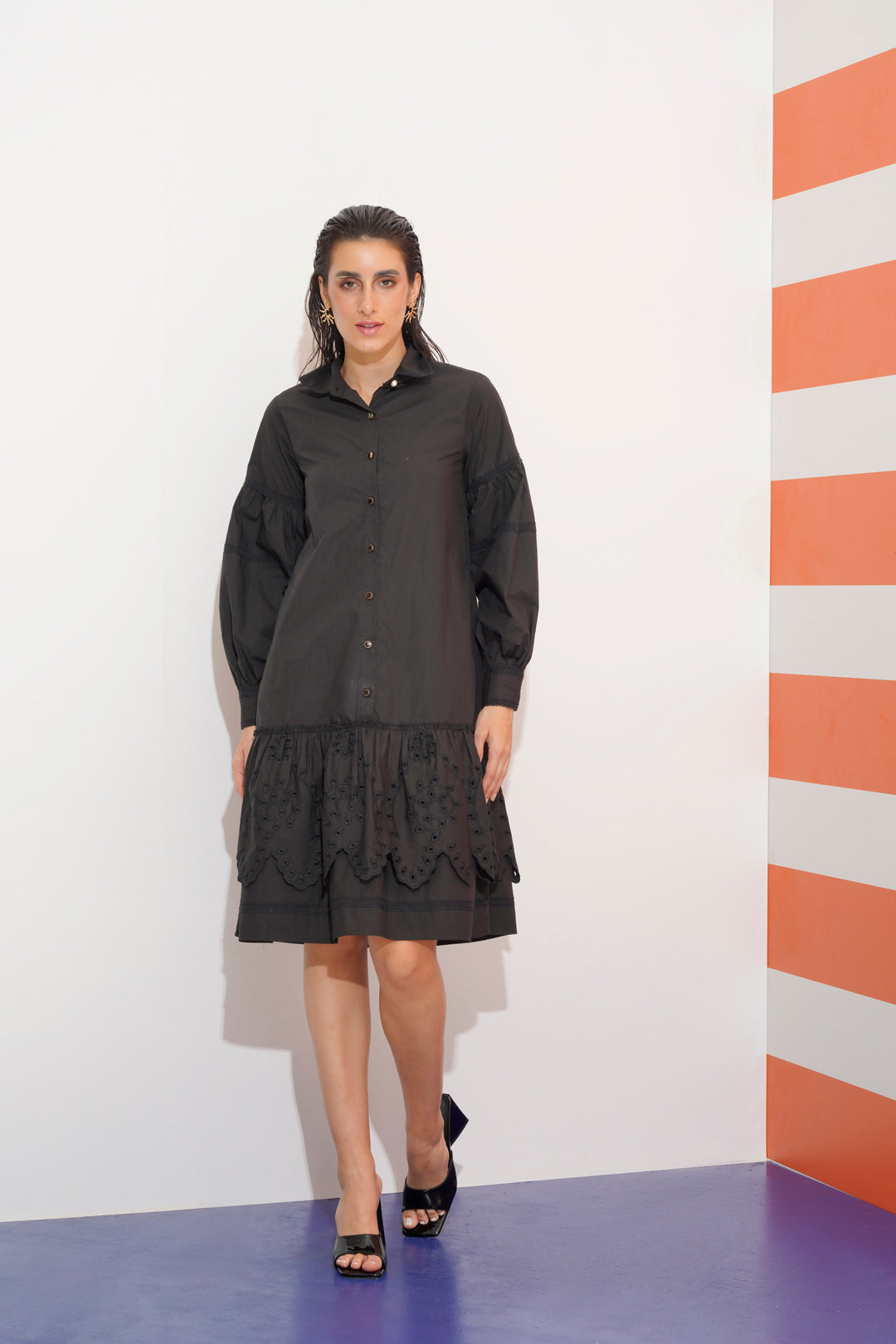 Layla Ruffled Skirt Dress