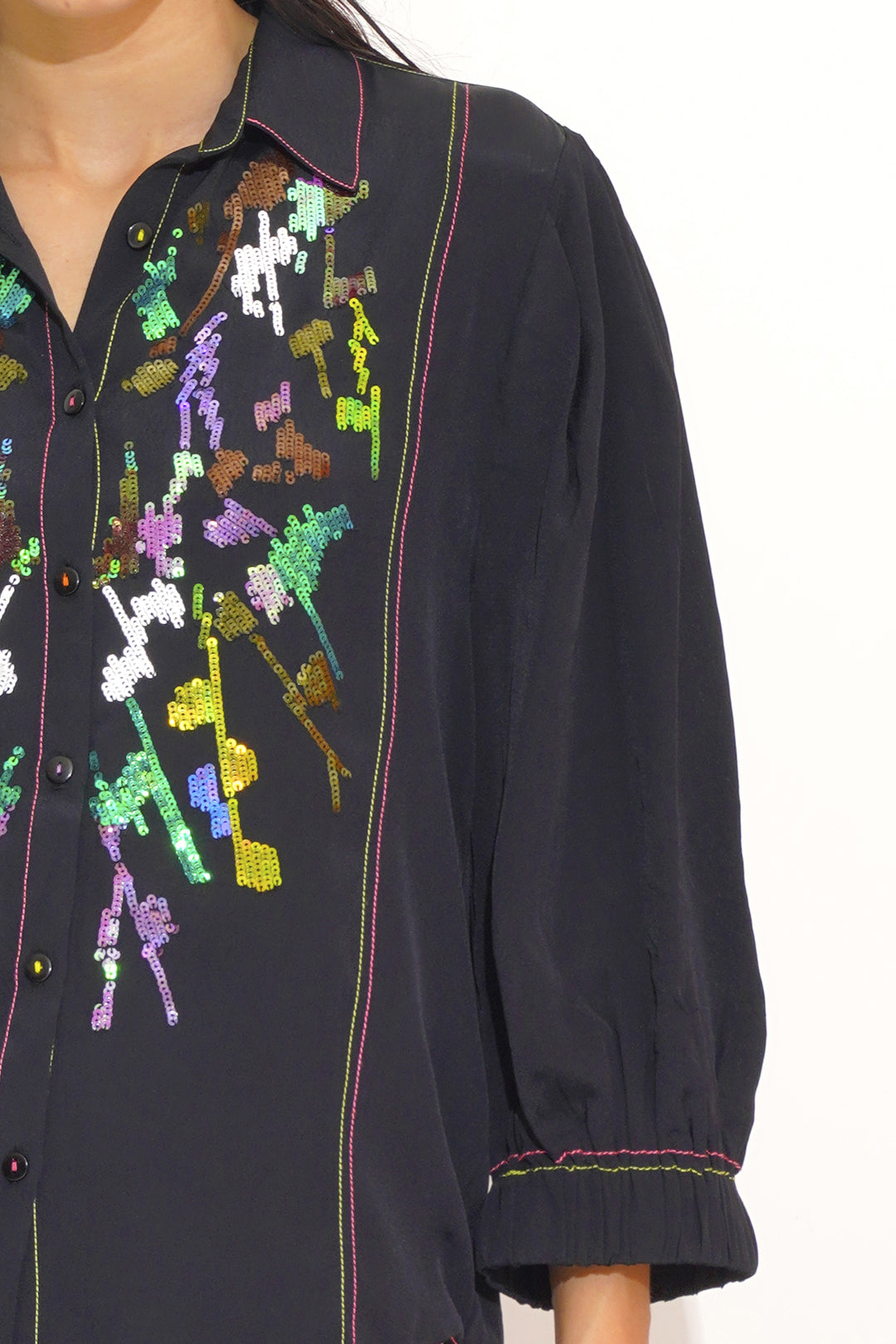 Harlow and Embroidered Shirt