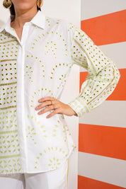 Cleo Shirt with Cut work Embroidery