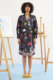 Galaxy Embroidered Dress