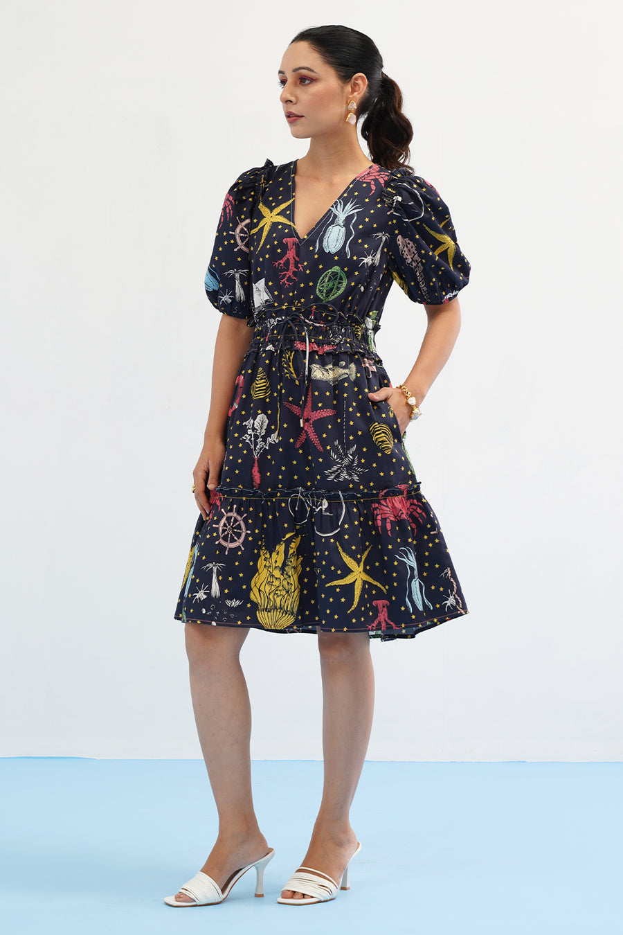 Galaxy Tie Up Dress