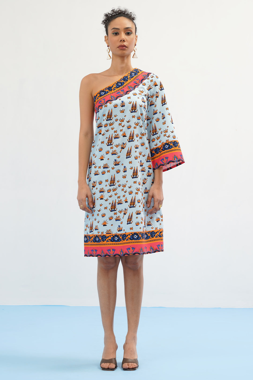Nova Dress with Border Print