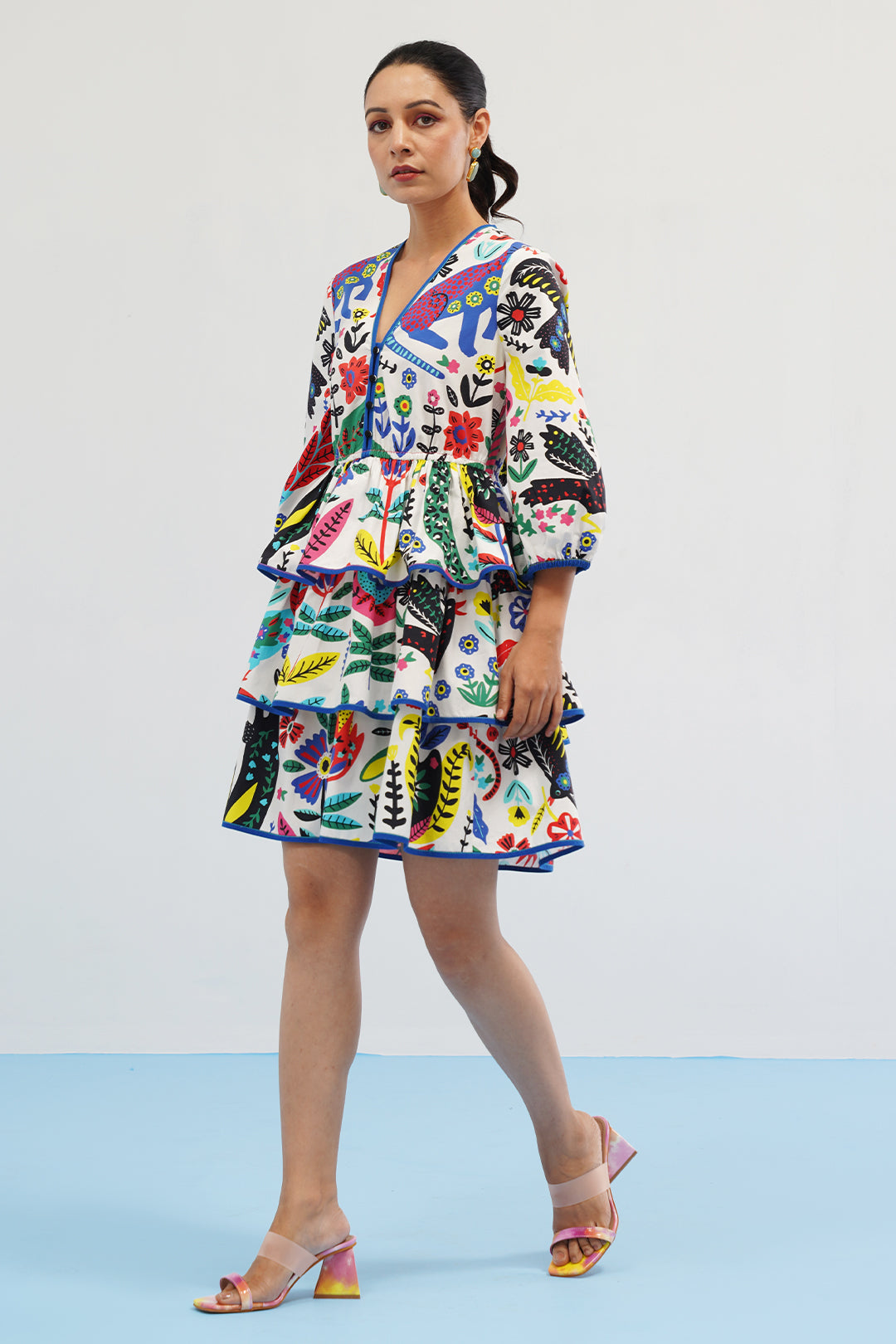 Abigail Dress with Tier and Frill