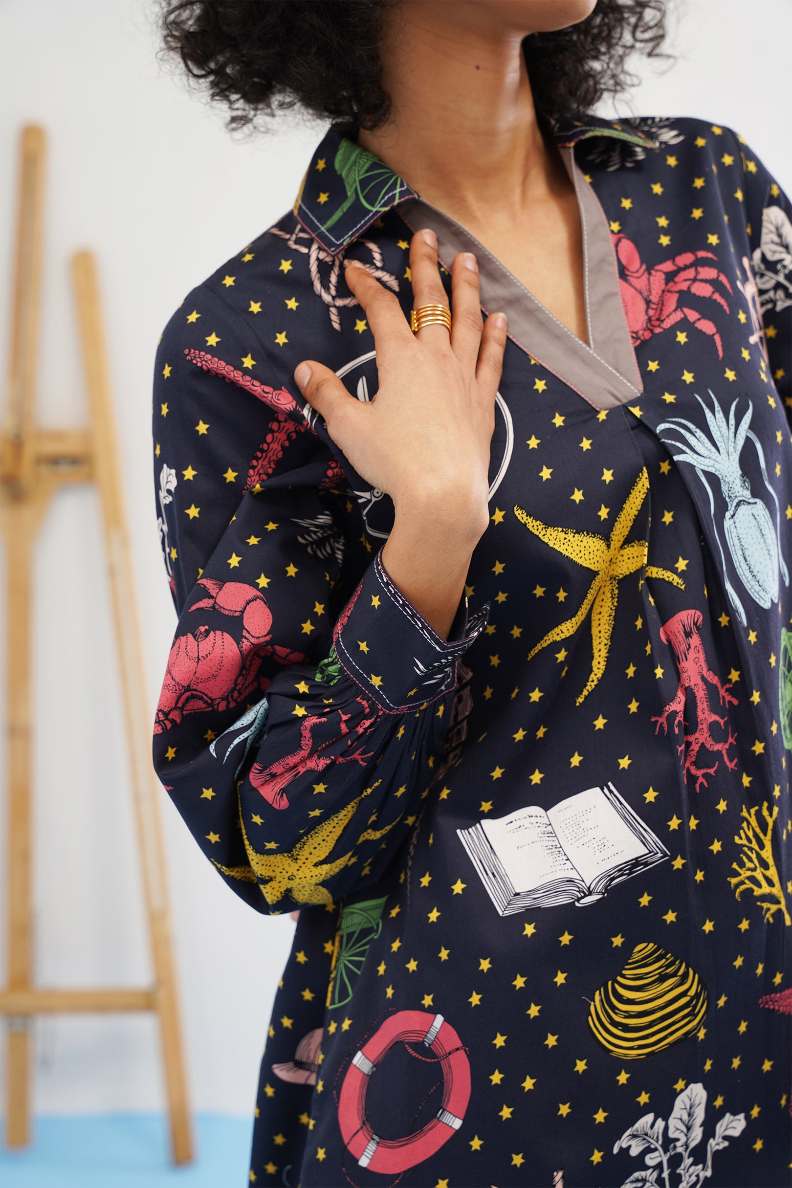 Galaxy Embroidered Dress