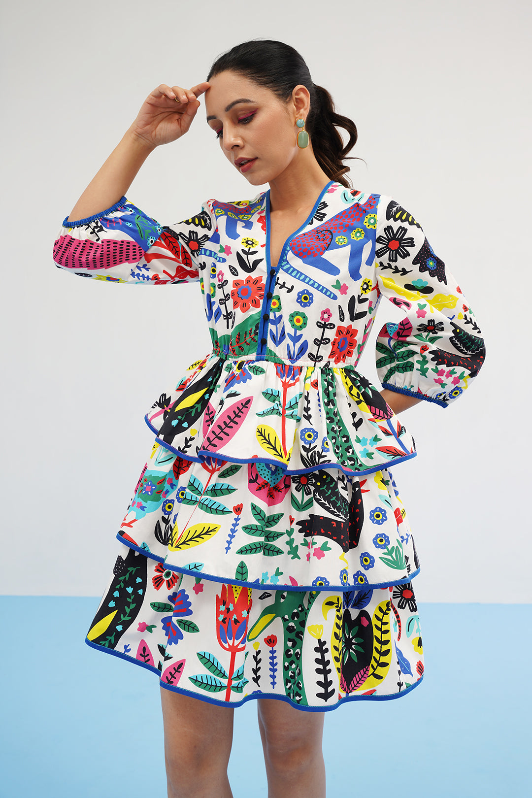 Abigail Dress with Tier and Frill