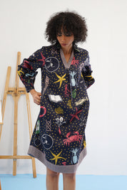 Galaxy Embroidered Dress