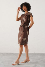 Freya Palm Leaf Dress