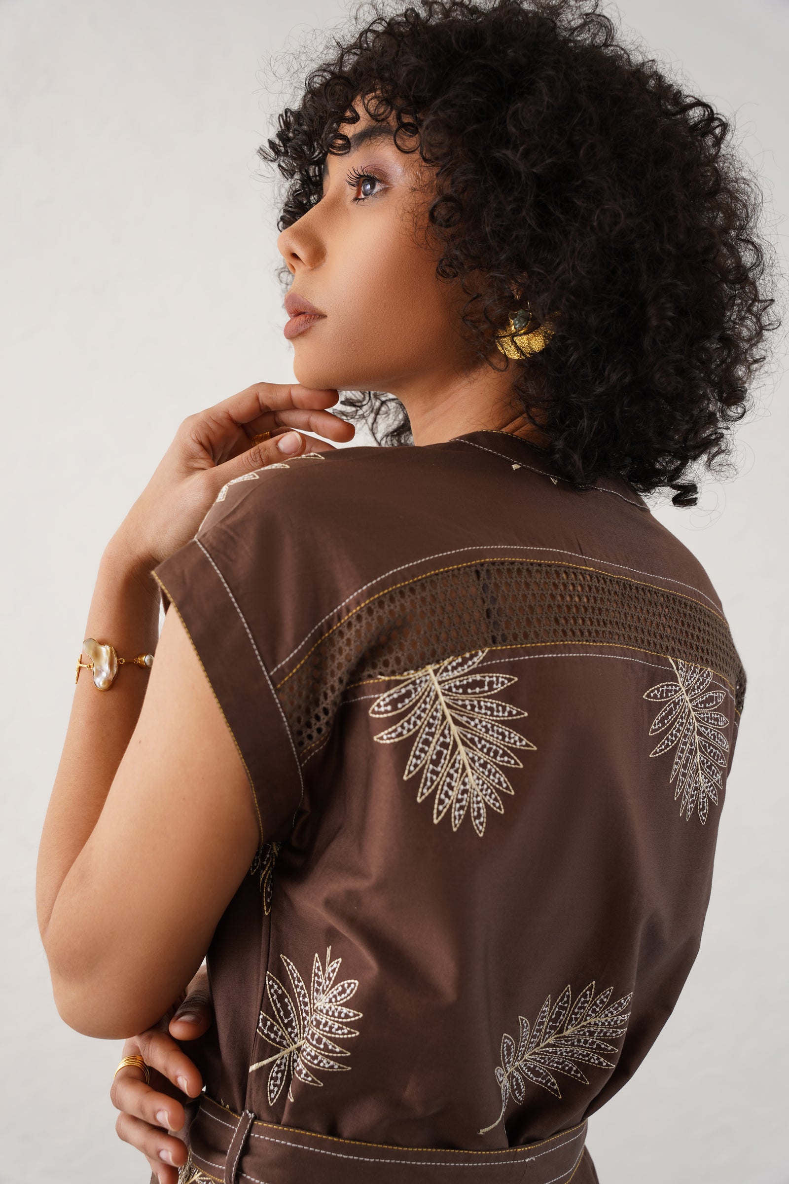 Freya Palm Leaf Dress