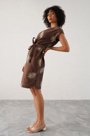 Freya Palm Leaf Dress
