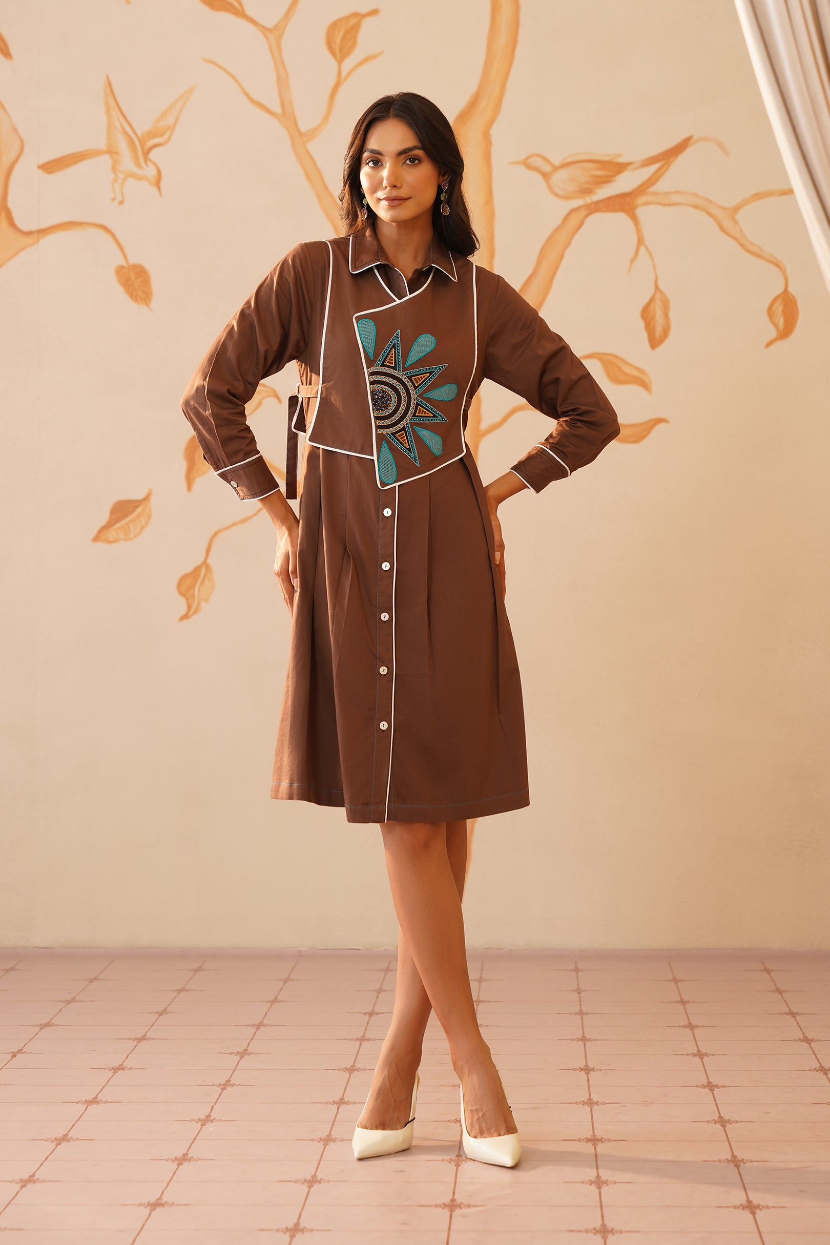 Tie Coat Dress