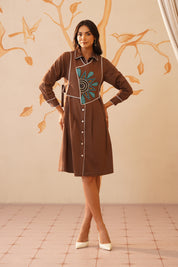 Tie Coat Dress
