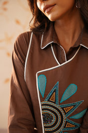 Tie Coat Dress