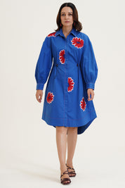 Brielle Dress with Floral Embroidery