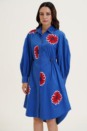 Brielle Dress with Floral Embroidery