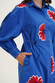 Brielle Dress with Floral Embroidery