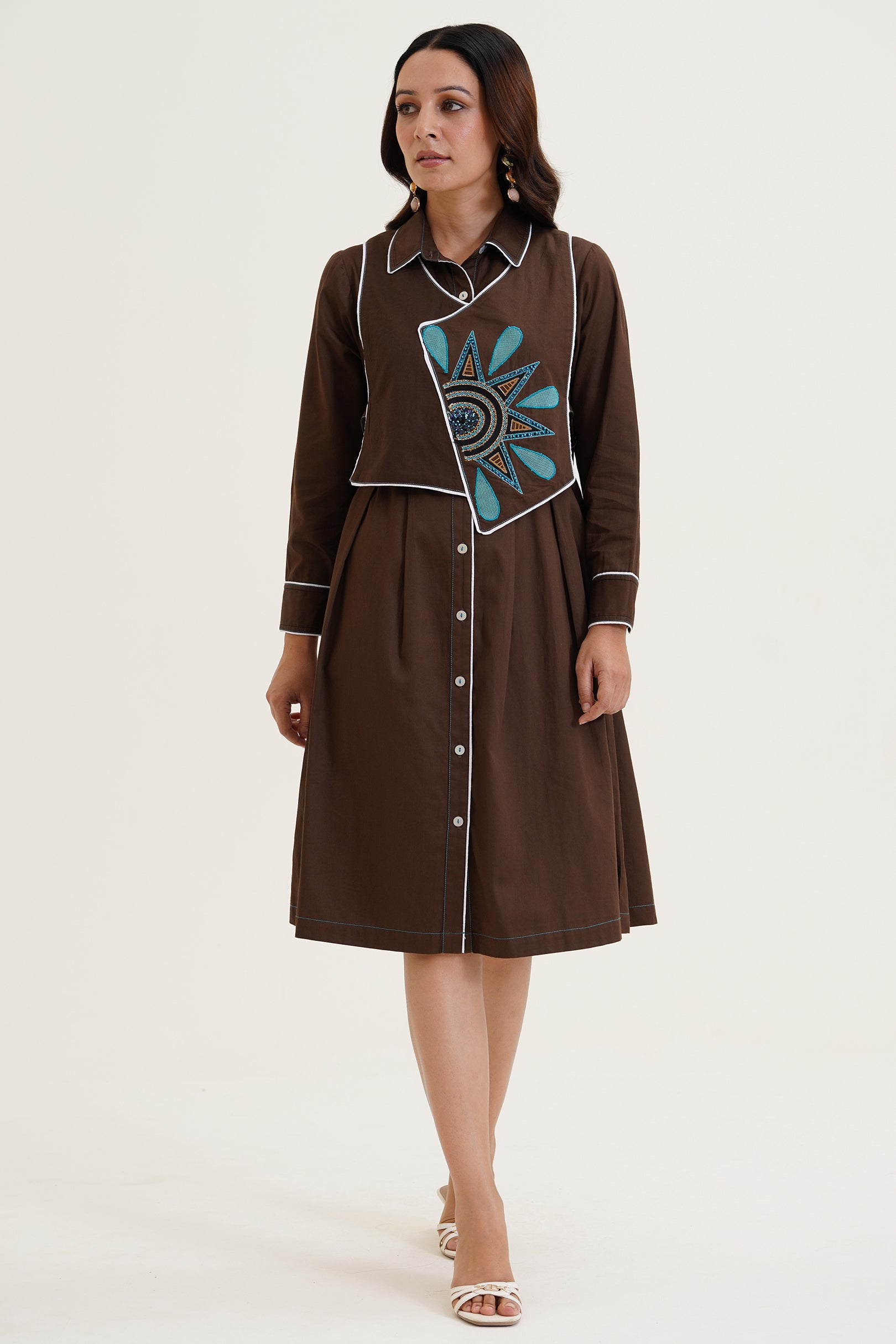 Tie Coat Dress