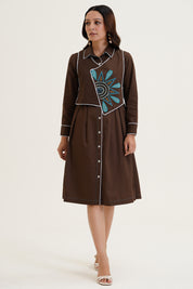 Tie Coat Dress