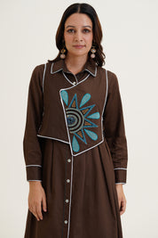 Tie Coat Dress