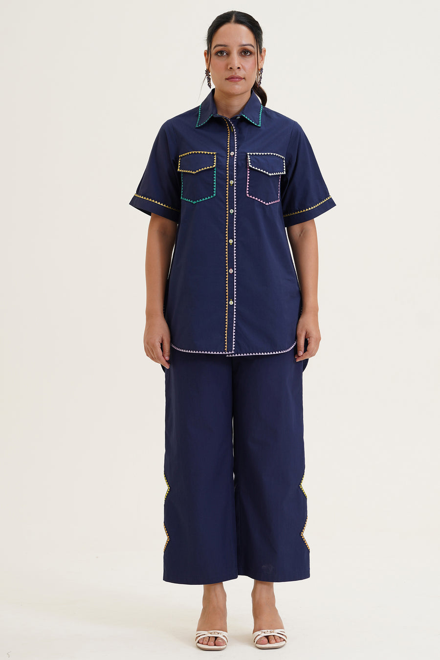 Isabella Cutout Embroidered Shirt