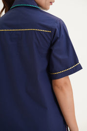 Isabella Cutout Embroidered Shirt