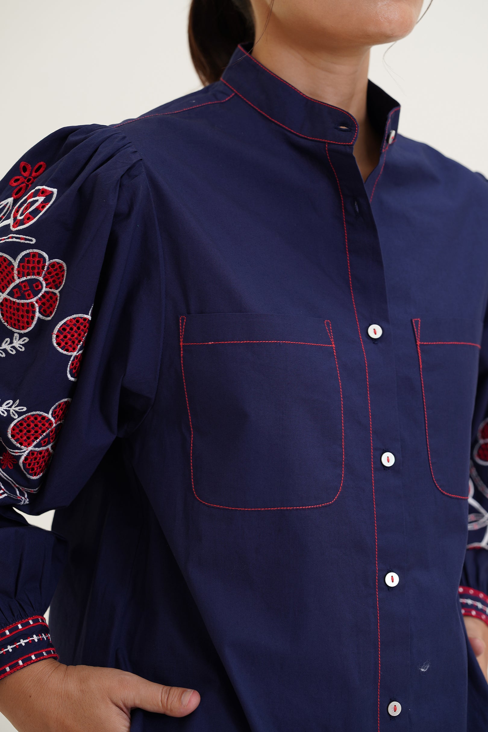 Daisy Embroidered Shirt
