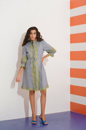 Juliet Embroidered Dress with Cut work