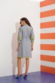 Juliet Embroidered Dress with Cut work