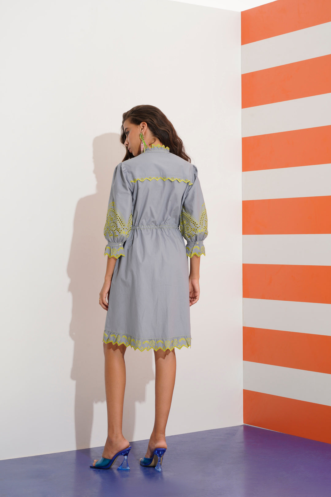 Juliet Embroidered Dress with Cut work