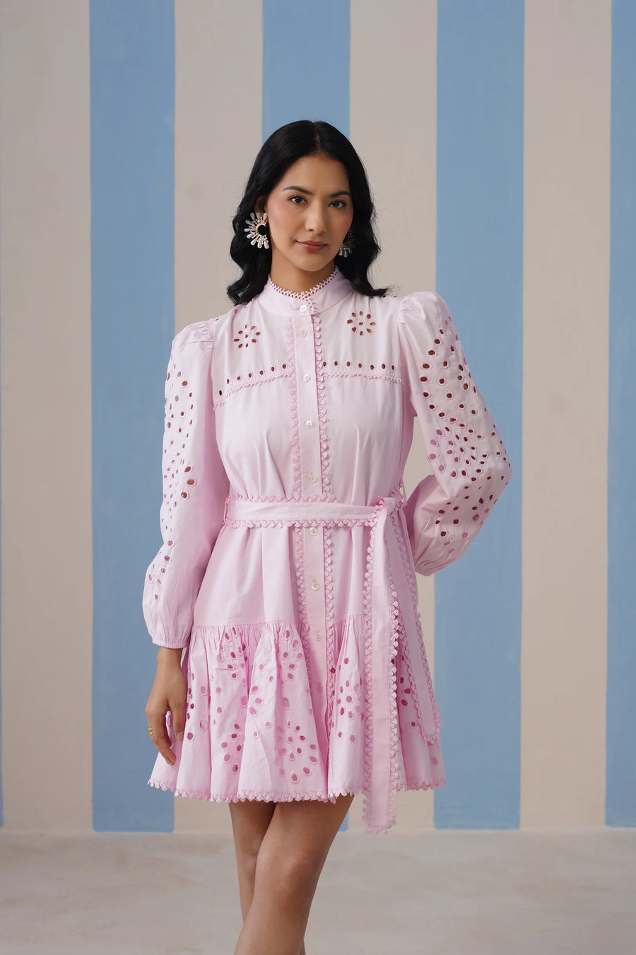 Dove Puffed Sleeve Dress