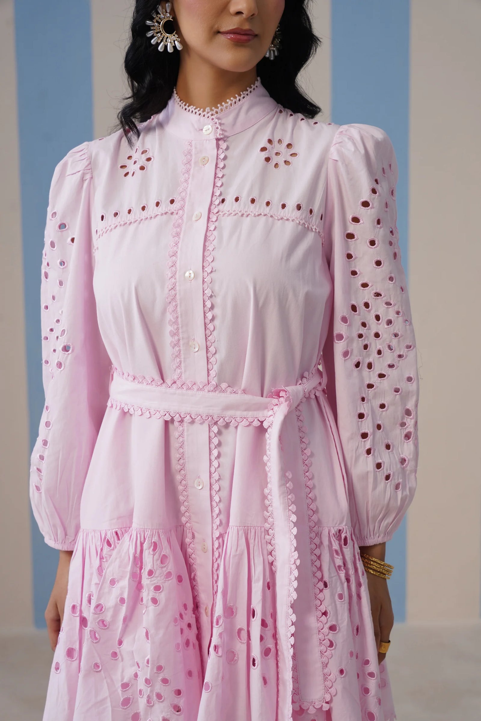 Dove Puffed Sleeve Dress
