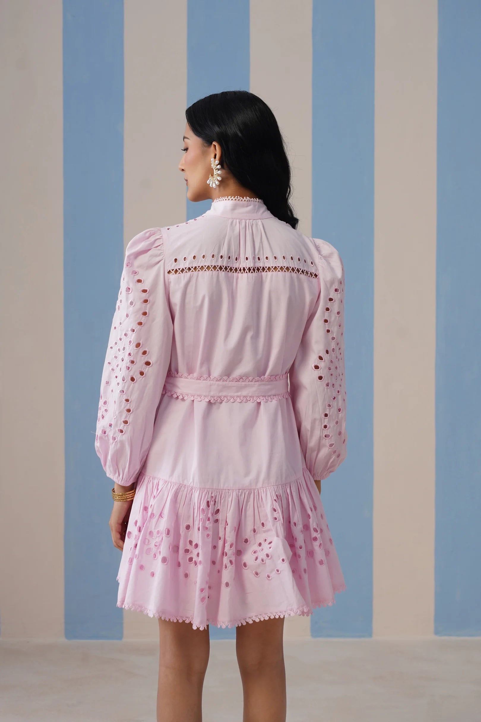 Dove Puffed Sleeve Dress