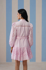 Dove Puffed Sleeve Dress