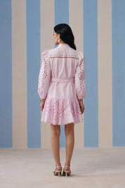 Dove Puffed Sleeve Dress