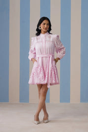 Dove Puffed Sleeve Dress