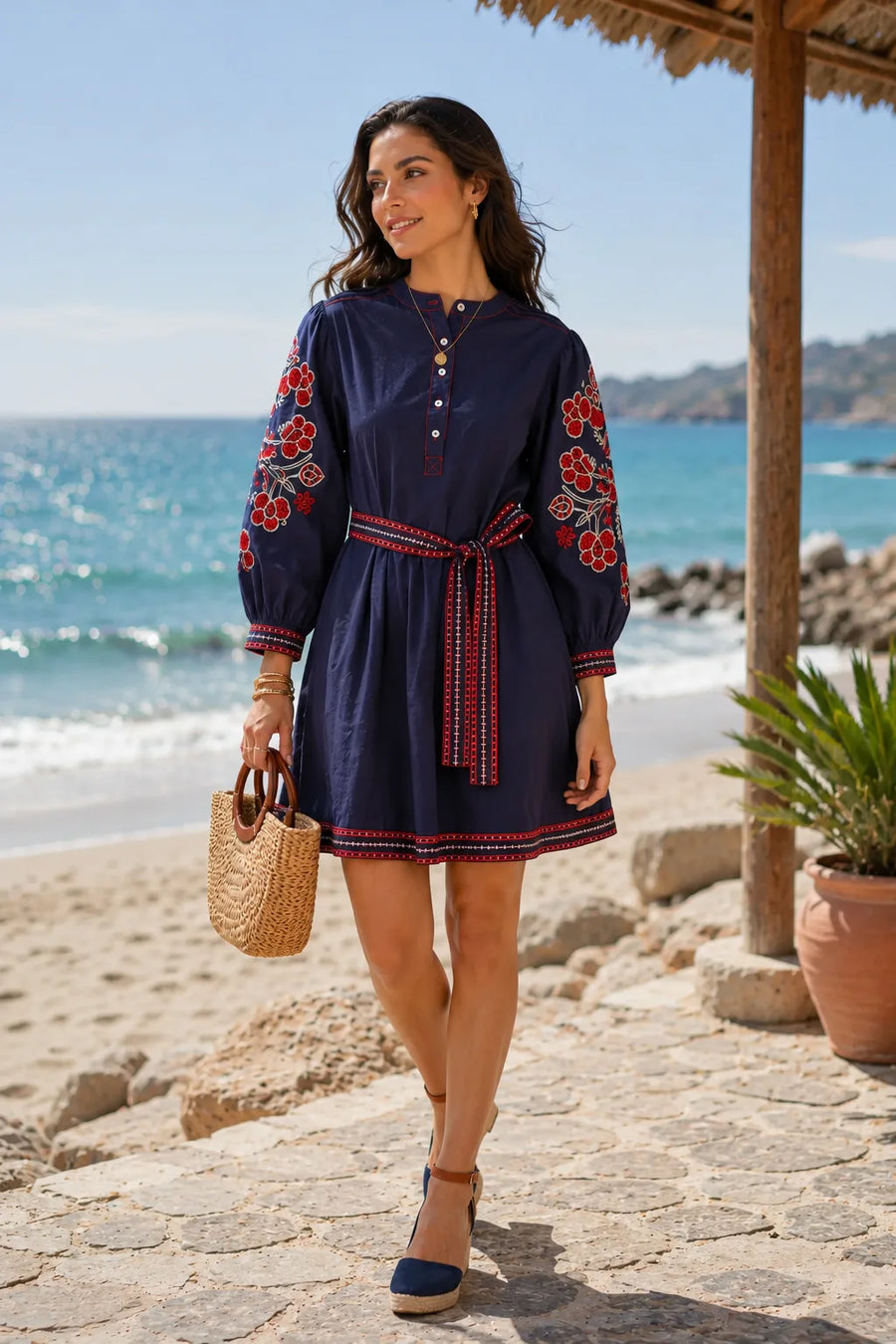 Jasmine Embroidered Dress