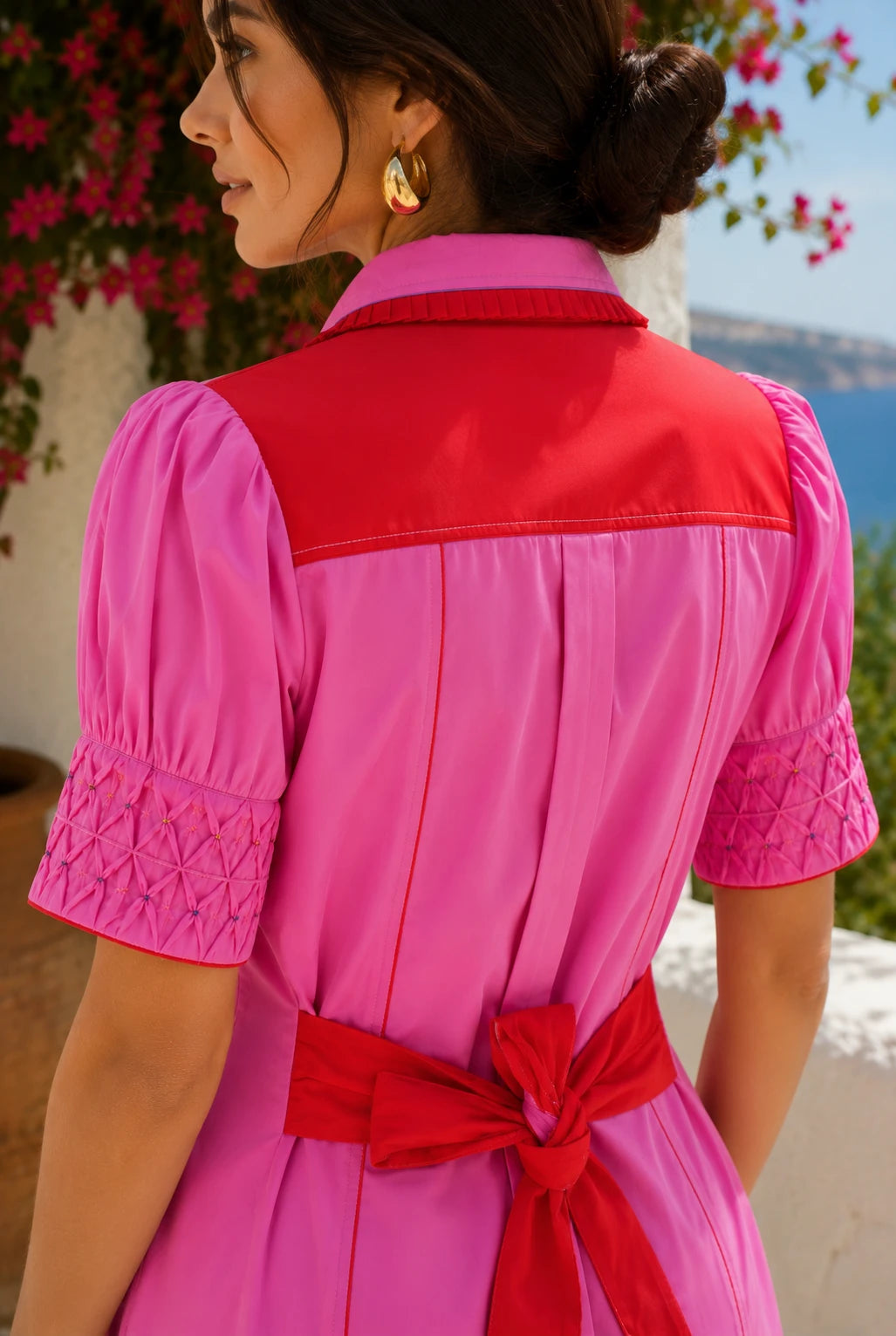 Luna Dress with Piping