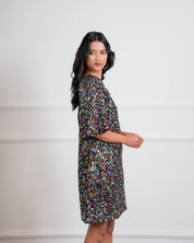 Disco Balloon Sleeve Dress